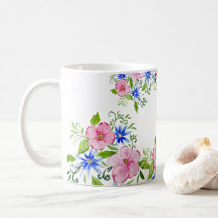 Mug Elégante décoration florale motif