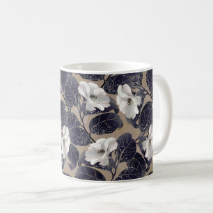 Mug Élégante floraison blanche