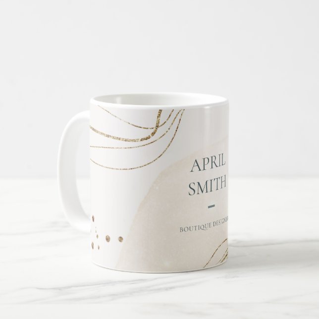 Mug Elégante Parties scintillant Abstraite Aquarelle d (Devant gauche)