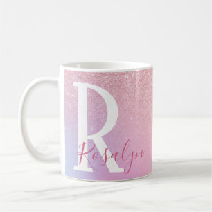 Mug Élégante parties scintillant d'or rose cinglé mode