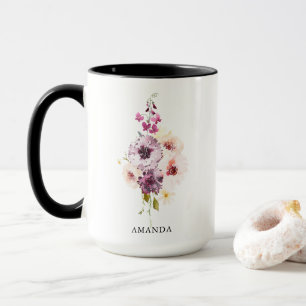 Mug Elégante pâte à café personnalisée - Aquarelle