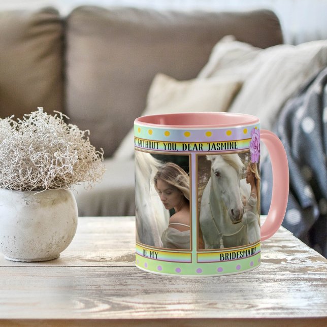 Mug Élégante photo de Pois de la servante d'accueil (Créateur téléchargé)