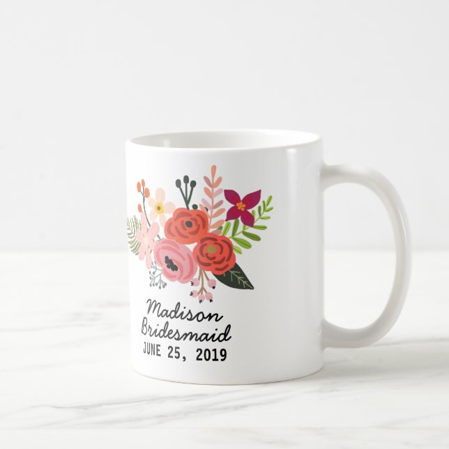 Mug Élégante servante florale (Droite)