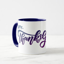 Mug Élégante typographie de Bon thanksgiving de texte