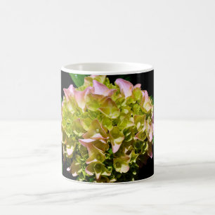 Mug Elégantes hydrangées florales vertes et douces