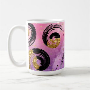 Mug Élégantes perruques de noir et d'or