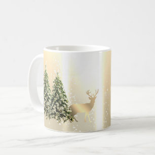 Mug Élégants,Sapins de Style,Père Noël Rennes