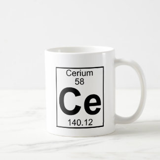 Mug Élément 058 - Ce - cérium (plein)