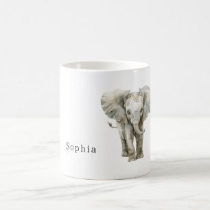 Mug Élément Animalier Éléphant Gris Safari