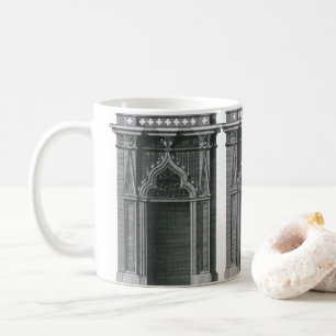Mug Élément architectural vintage, Porte gothique