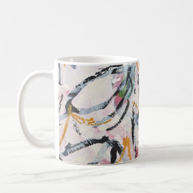 Mug Élément de conception de peinture acrylique (Gauche)