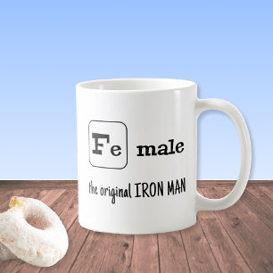 Mug Élément de fer de jeu de sport Fe mâle