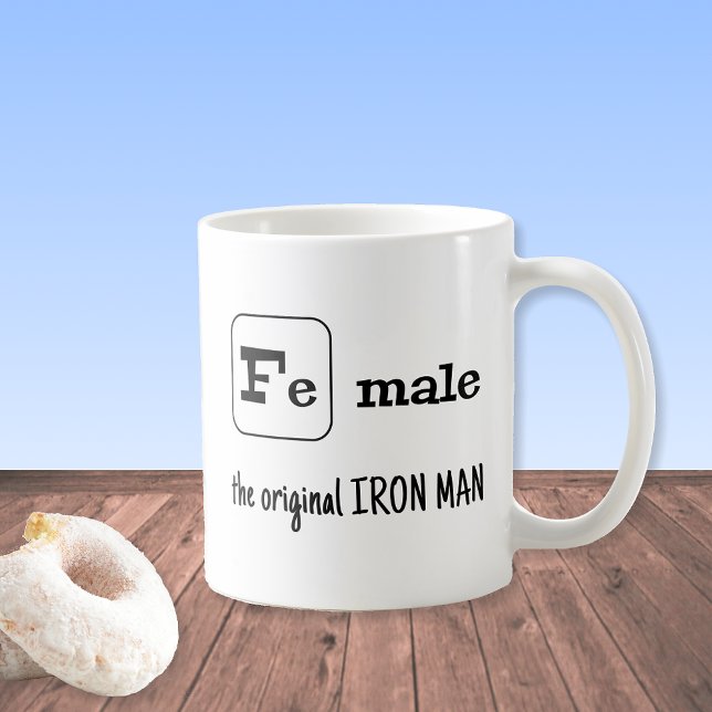 Mug Élément de fer de jeu de sport Fe mâle (Créateur téléchargé)
