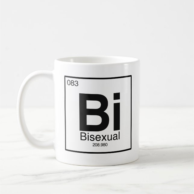 Mug Élément de tableau périodique bisexuel (Gauche)