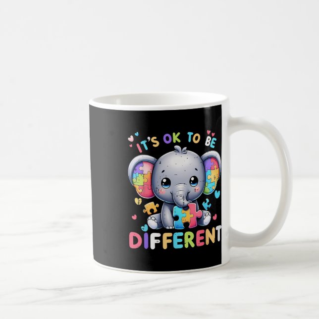 Mug Élément Éléphant Sensibilisation à l'autisme C'est (Droite)