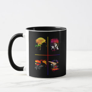 Mug Éléments de Hip Hop Art Coloré MC DJ Breakdance