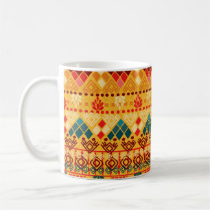 Mug Éléments tribaux, motif polyvalent et transparent.