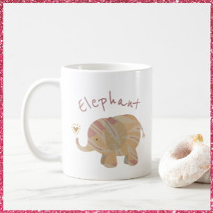 Mug Eléphant Abstrait mignon