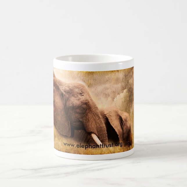 Mug Éléphant d'Amboseli d'impression d'art (Centre)