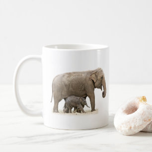 Mug Eléphant mère et bébé