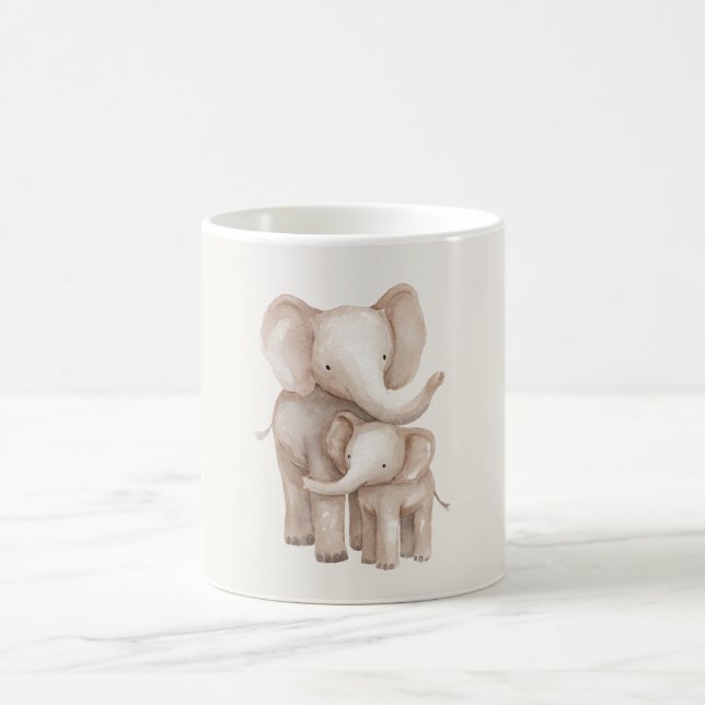 Mug Éléphant Parent & Bébé (Centre)