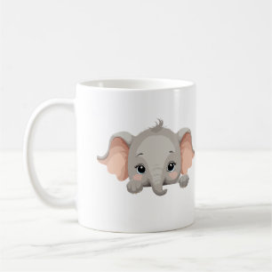 Mug Elephant Peeking mignon adorable animal drôle Joye