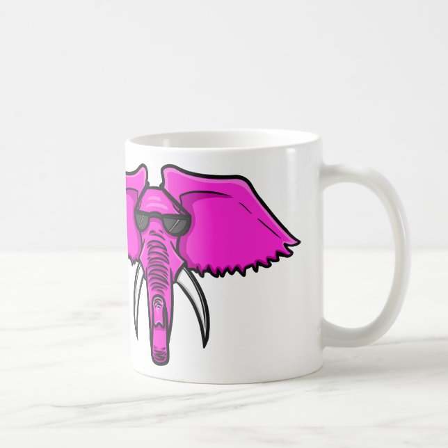 Mug Éléphant rose (Droite)