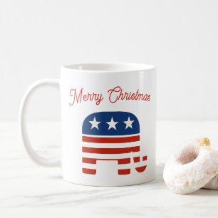 Mug Éléphant Rouge Blanc Bleu Élections de mi-mandat S