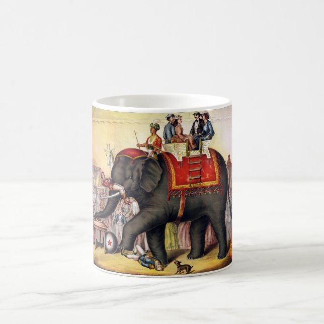 Mug Éléphant vintage de cirque (Centre)