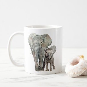 Mug Eléphants africains animal sauvage 