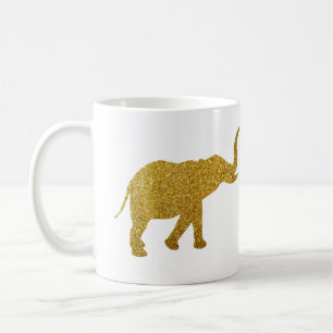 Mug Eléphants de trompette d'or
