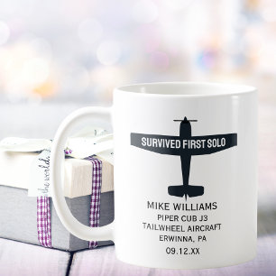 Mug Élève Pilote Premier Solo Avion Drôle Personnalisé