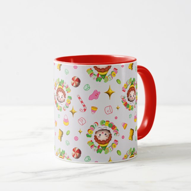 Mug Elf the Movie | Quatre grands groupes alimentaires (Devant droit)