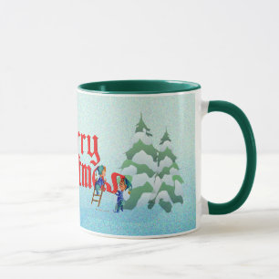 Mug ELFES de JOYEUX NOËL des aquarelles originales pa