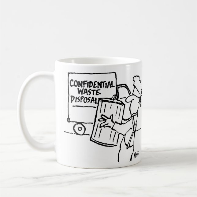 Mug Élimination confidentielle des déchets (Gauche)