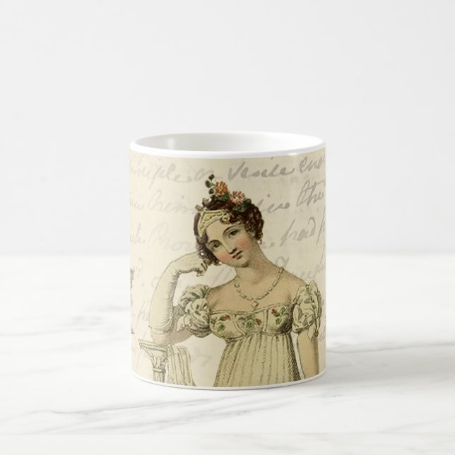 Mug Elinor, Jane Austen, Réserviste, crème (Centre)