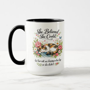 Mug Elle a cru qu'elle pouvait Motivation pour collè