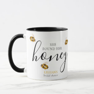 Mug Elle a trouvé son cadeau de fête de fiançailles ab