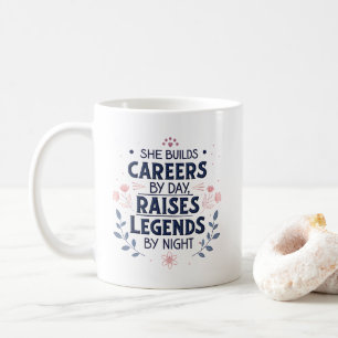 Mug Elle construit des carrières inspirant la typograp