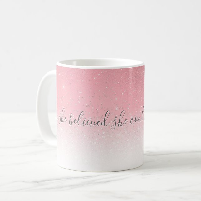 Mug Elle Croyait Qu'Elle Pourrait Citer La Parties sci (Devant gauche)