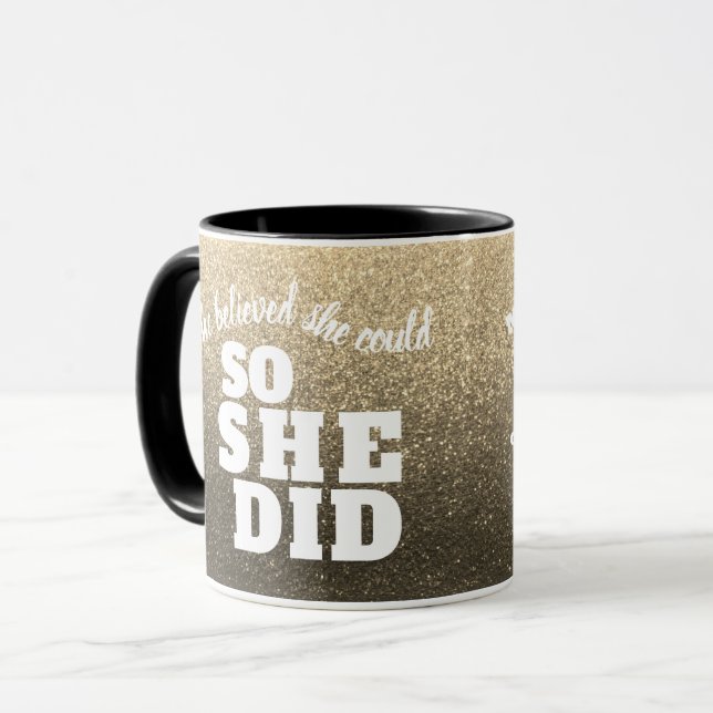 Mug Elle Croyait Qu'Elle Pourrait Éclairer La Parties  (Devant gauche)