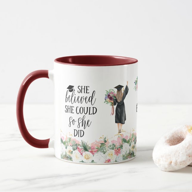 Mug Elle Croyait Qu'Elle Pouvait Faire Son Diplôme (Avec donut)