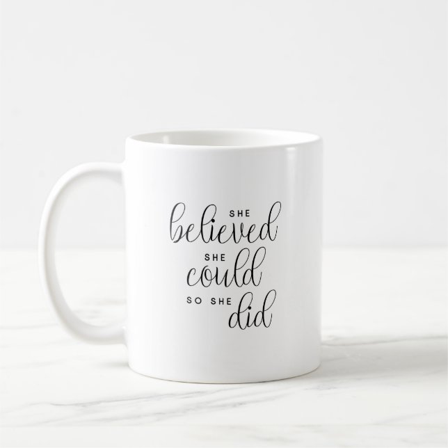 Mug Elle Croyait Qu'Elle Pouvait Le Faire. (Gauche)