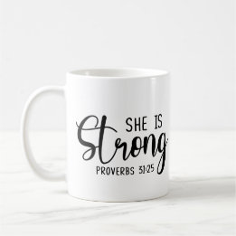 Mug Elle est forte - proverbes 31:25