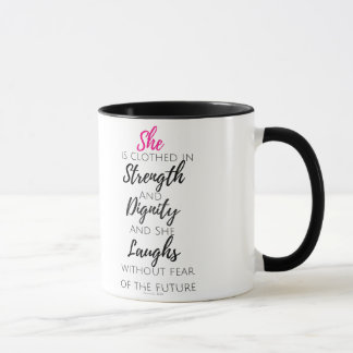 Mug Elle est vêtue - 31:25 de proverbes