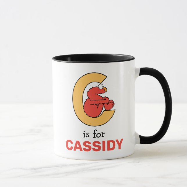 Mug Elmo Alphabet | C Orange (Droite)