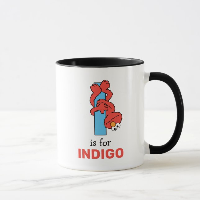 Mug Elmo Alphabet | Je suis bleu (Droite)