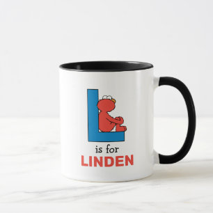 Mug Elmo Alphabet   L Bleu