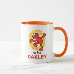 Mug Elmo Alphabet   O orange