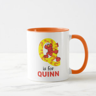 Mug Elmo Alphabet   Q Point d'interrogation